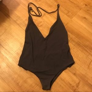 Off-black one piece